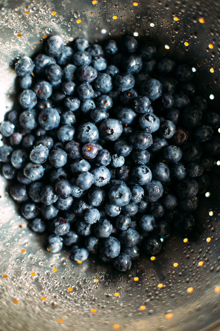 Cardamom-Infused Black Rice Porridge with Blueberries + Coconut 